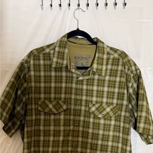 Kuhl Green Plaid Casual Shirt